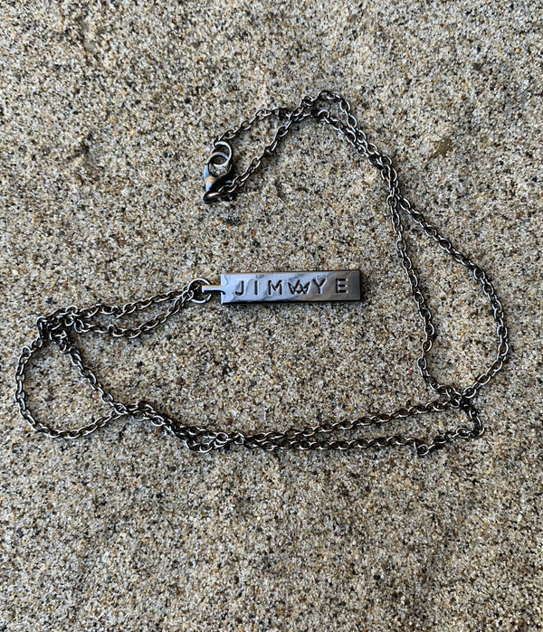 Branded Gunmetal Necklace - Jimaye